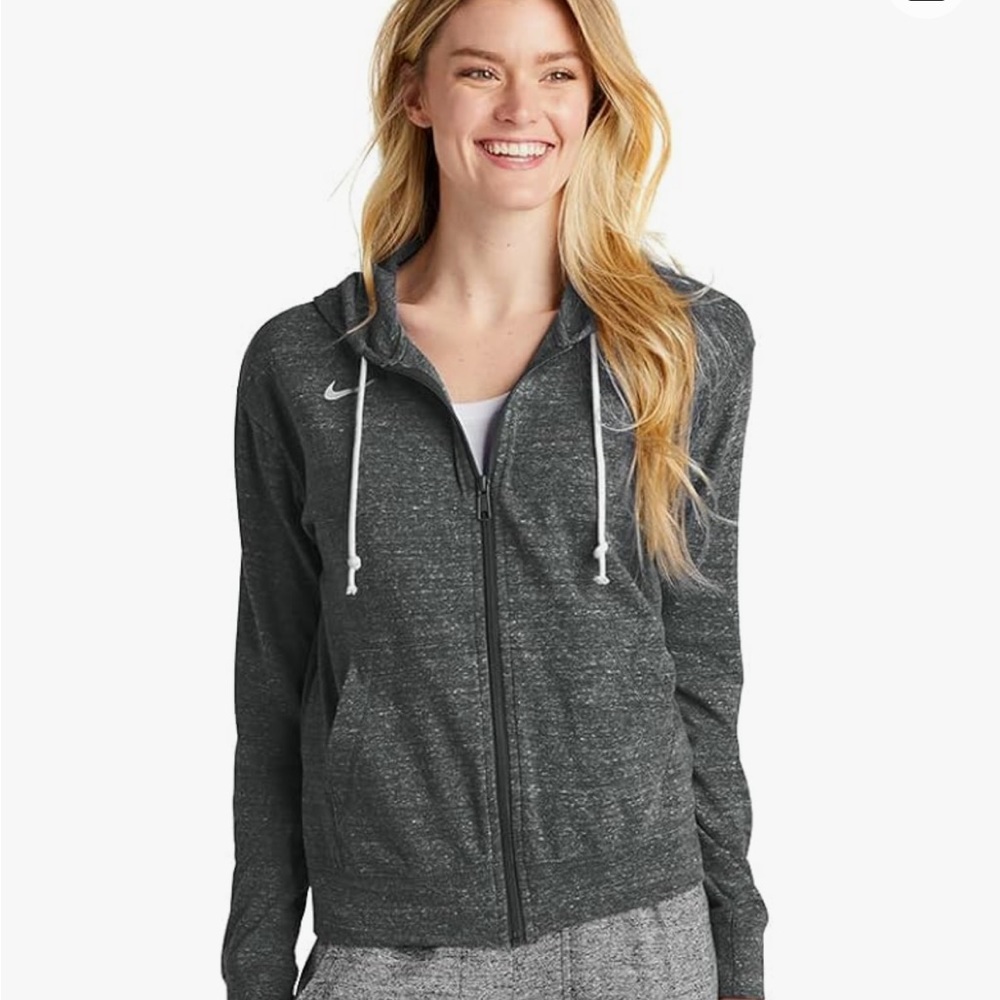 Nike Women's Sportswear Gym Vintage Full-Zip Hoodie size medium